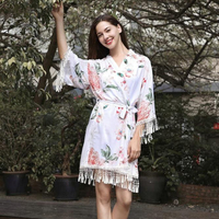 Robe de demoiselle d'honneur thermique simple en spandex + polyester de haute qualité FUNG 3035, taille plus, longueur genou, à franges