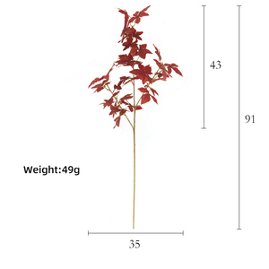 Mùa Thu Cây Cây Cây Nhân Tạo Lụa Maple Leaf Chi Nhánh Cho Nhà Đám Cưới Halloween Phục Sinh Trang Trí Hoa Sắp Xếp - Product Image 3