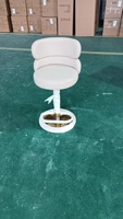 Tabouret de bar XY de luxe personnalisé, élégant et moderne, avec dossier et base en acier inoxydable, pour la maison, l'hôtel, le café, le magasin
