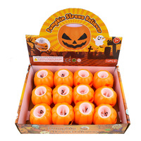Jouet de décompression à presser en forme de tête de fantôme, tasse citrouille d'Halloween, pour la relaxation et le divertissement