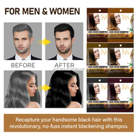 Tinte rápido, cobertura gris, profesión, planta Natural, tinte para el cabello, champú para colorear burbujas, bolsita, champú para teñir el cabello para uso en el Salón del hogar