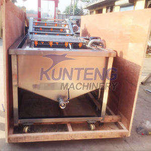 Endüstriyel hava kabarcığı daldırma meyve ve sebze turuncu ananas yıkama temizleme makinesi için topalak karides temizleyici - Product Image 6