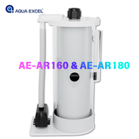 Réacteur d'algues AQUA EXCEL AR160 AR180 avec pompe DC à fréquence variable, boîte de culture d'algues intégrée pour aquarium d'eau de mer