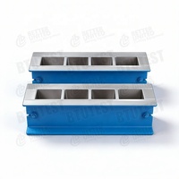 Moldes para Cubos de Hormigón de Acero BTUTEST, 4 Cavidades, Alta Precisión, Protección IP65