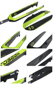 <span class=keywords><strong>Fourche</strong></span> de vélo TOSEEK entièrement en fibre de carbone VTT <span class=keywords><strong>26</strong></span> / 27,5 / 29 <span class=keywords><strong>pouces</strong></span> <span class=keywords><strong>Fourche</strong></span> de vélo de montagne <span class=keywords><strong>Fourche</strong></span> <span class=keywords><strong>rigide</strong></span> VTT Pièces de vélo Vert - Product Image 3