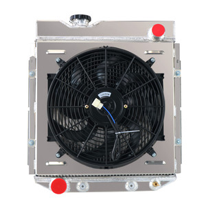 GTGMOTO Radiateur 3 rangées + Ventilateur de refroidissement + Relais pour <span class=keywords><strong>FORD</strong></span> <span class=keywords><strong>MUSTANG</strong></span> FALCON 5.0 V8 1960~1965 - Product Image 2