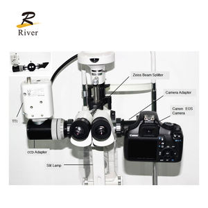 ML-350 옵토메트리아 람파라 드 헨디두라 빔 스플리터 슬릿 램프 5 배율 광학 병원 안과 장비 - Product Image 6
