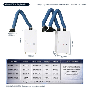 <span class=keywords><strong>Extracteur</strong></span> de fumées de soudage mobile avec bras flexible |   Système industriel <span class=keywords><strong>d</strong></span>'élimination de la fumée et de la poussière - Product Image 3