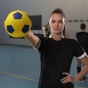 Alta calidad personalizado impreso suave PU balonmano Pakistán fabricantes partido entrenamiento balonmano bola - Product Image 5