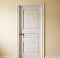 Porte intérieure en bois massif personnalisée, porte en bois moderne pour maison et villa, type de moulure en bois