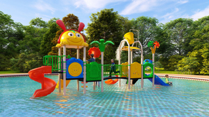 Loại nhựa hồ bơi trượt trẻ em sân chơi nước ngoài trời - Product Image 6