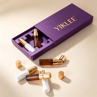 Boîte de présentation de luxe personnalisée en papier, lot de 4, pour flacons de parfum de 5 ml et bouteilles à bille d'huile essentielle