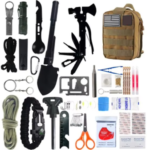 ชุดอุปกรณ์ฉุกเฉินกลางแจ้ง กระเป๋าอเนกประสงค์สำหรับกิจกรรมกลางแจ้ง ชุดอุปกรณ์เอาชีวิตรอดในป่า กระเป๋าอเนกประสงค์สำหรับการล่าสัตว์ กระเป๋าปฐมพยาบาลสำหรับตั้งแคมป์ - Product Image 1