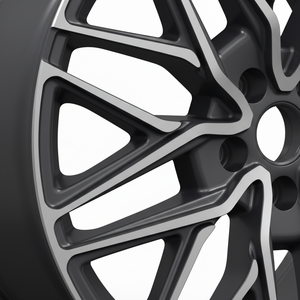 forged alloy <b>wheels</b> Intricate Mesh Design Spider <b>Spoke</b> Alloy <b>Wheels</b> Grey Polished Surface For Luxury Sedan and SUV - Product Image 3