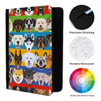Nouveau livre de passeport en cuir pour animaux de compagnie imprimé par sublimation personnalisé porte-passeport pour animaux de compagnie portefeuille Services de fabrication personnalisables