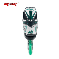 Patines en Línea Profesionales Vik-Max HI/LO CNC ALU SHR 76A, Doble Capa de PU, 4 Ruedas, Patines de Hockey en Línea