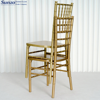 Chaise Chiavari en bois doré empilable pour mariage, événement, fête, hôtel, banquet SZ-6001S – Fournisseur de mobilier commercial en gros