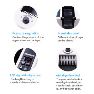 Электрическая Автоматическая ленточная диспенсер M1000, машина для <span class=keywords><strong>M</strong></span>-1000, для картонной упаковки, 7-50 мм, бумажный материал, 110 В, 220 В, двигатель - Product Image 2