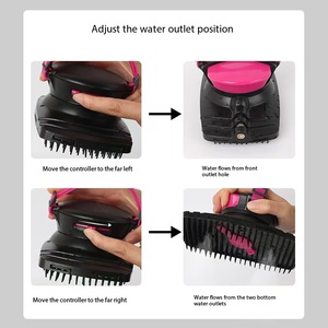 Cepillo de Masaje con Rociador de Agua para Mascotas 3 en 1, Herramienta de Aseo para Perros, Gatos y Caballos, Cepillo de Baño de Silicona Suave para Eliminar el Pelo, Limpieza Profunda y Masaje - Product Image 4
