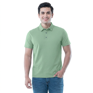 Logotipo de diseño Hombres Rendimiento de secado rápido Slim Fit Golf Polo Poliéster Spandex Sublimación personalizada Camisa de golf sin cuello de secado rápido - Product Image 1