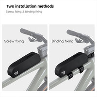 WEST BIKING Sac de cadre de vélo tridimensionnel Grande capacité Sac de tube supérieur étroit VTT Vélo de route Accessoires de cyclisme