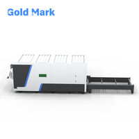 Découpeuse laser à table échangeable fermée CNC GOLDMARK GM-EP, machine de découpe laser à fibre haute vitesse pour le traitement des métaux