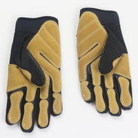 Gants de rappel en cuir de vache, gants d'escalade, gants de montagne, résistants à l'usure, pour l'escalade en descente rapide, entraînement à la descente, descendeur de corde