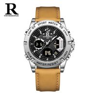 Jam Tangan Kuarsa 46Mm untuk Pria Jam Tangan Mewah Modis Baja Tahan Karat Paduan 3bar Tahan Air Kristal Safir Penunjuk Montre Homme