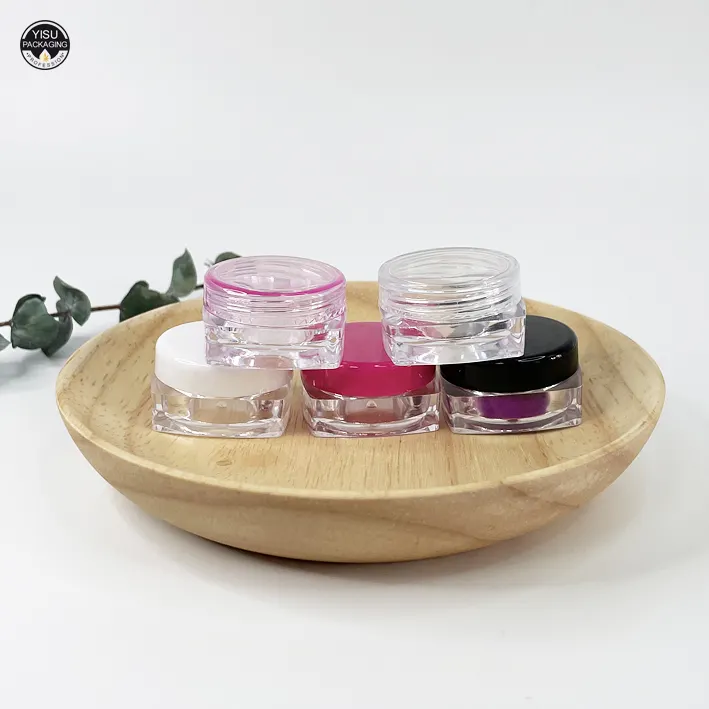 Pots cosmétiques en plastique, mini bocaux pour échantillons, emballage pour les produits de soins de la peau, 5g, 10g, 15g, vente en gros, pièces