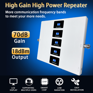 Prix Usine <span class=keywords><strong>Amplificateur</strong></span> de <span class=keywords><strong>Signal</strong></span> 5 Bandes 2G 3G 4G 2600Mhz Répéteur Réseau Mobile Europe <span class=keywords><strong>Amplificateur</strong></span> de <span class=keywords><strong>Signal</strong></span> LTE <span class=keywords><strong>GSM</strong></span> pour Maison et Sous-sol - Product Image 3