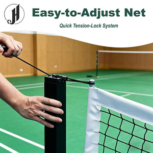 Ensemble <span class=keywords><strong>de</strong></span> filet <span class=keywords><strong>de</strong></span> pickleball portable en fibre <span class=keywords><strong>de</strong></span> verre robuste <span class=keywords><strong>de</strong></span> 22 pieds, taille réglementaire, filet <span class=keywords><strong>de</strong></span> terrain en PE durable pour l'entraînement - Product Image 3