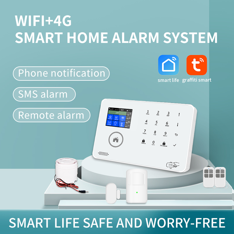 OEM WiFi 4G LTE Home Security Alarm Systems Wireless Burglar Tuya Smart Dual Network Anti-theft Safety Button Alarm Systems · image 2