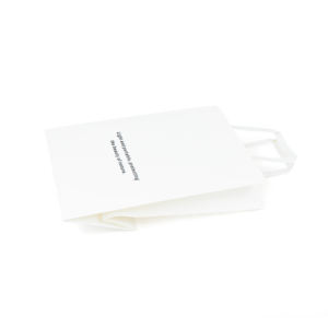 Hot-selling Flat Paper Handle Custom logo Color Pattern Eco-friendly Gift Food Takeout Kraft Paper Shopping <b>Bag</b> - Product Image 5