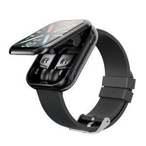 Montre connectée avec écouteurs TWS pour appels, surveillance de la santé, suivi de la fréquence cardiaque, modes multisports, compatible iOS, charge sans fil - Product Image 4