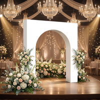 Arche de mariage personnalisée en acier inoxydable, cadre de fond carré, panneau d'arche, décoration de fête de mariage
