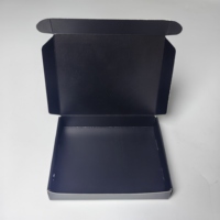 Lujosa caja de embalaje de avión con tarjeta de papel negro con estampado dorado logotipo privado personalizable respetuoso con el medio ambiente y reciclable
