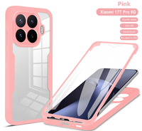 Étui de protection intégral à 360 degrés pour téléphone Xioami MI 17T Pro/MI 17T, transparent en TPU + acrylique + PET, avec protection d'écran avant