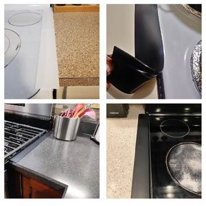 Bande d'étanchéité en silicone <span class=keywords><strong>pour</strong></span> cuisinière, anti-graisse et anti-taches, emballage sous vide – Meilleure vente - Product Image 4