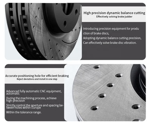 Disco Freno Auto Modificato Ventilato Silenzioso Anti-Vibrazione per Toyota Pixis Van Platz Porte Premio Previa Prius Alpha C - Product Image 3