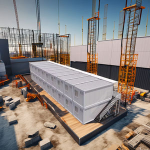 Maison préfabriquée en acier à <span class=keywords><strong>prix</strong></span> bas de 20 pieds, à montage rapide, bureau temporaire amovible pour chantier - Product Image 5