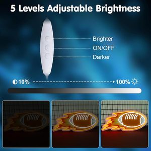 American football Letreros Neon LED indoor hanging ambient light shop <b>sign</b> wall decoration light entrance indicator light 5v 12v - Product Image 3