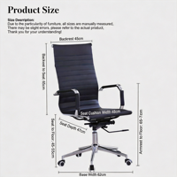 Chaise de bureau ergonomique moderne avec dossier mi-haut en cuir PU, pivotante, réglable, confortable et rembourrée, idéale pour les conférences et les tâches de direction.