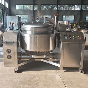 Autocuiseur entièrement automatique en acier inoxydable pour la cuisson de la ligne de traitement de la soupe/du bouillon en os de bœuf et de maïs - Product Image 4