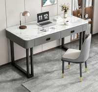 Table d'étude directe usine avec tiroirs et plateau en pierre frittée pour les devoirs des enfants, OEM ODM, pas cher, faible MOQ