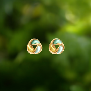 Boucles d'oreilles tendance en acier inoxydable 316L avec placage or PVD, durables et résistantes - Product Image 3