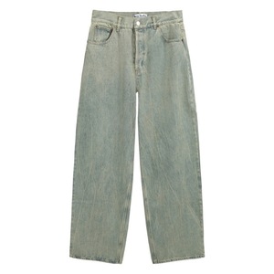 Jean Biker Y2K Vintage en Denim Extensible pour Homme, Coupe Ample, Déchiré, Orné de Strass, Respirant, Quatre Saisons, Style Urbain - Product Image 4