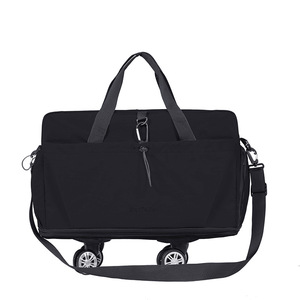 Large Capacity Travel Duffel <b>Bag</b> Expandable <b>Wheeled</b> Gym <b>Bag</b> Lightweight <b>Overnight</b> Luggage with Storage Pocket for Outdoor Sports - Product Image 3