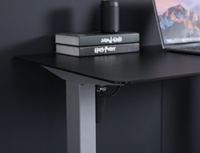 Table de bureau de levage électrique, planche de jeu en verre, bureau à domicile, hauteur réglable, bureau sur pied avec écran tactile