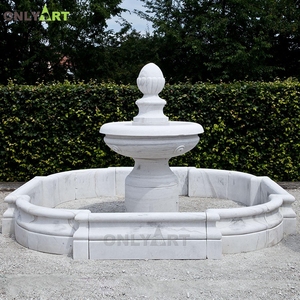Outdoor Piazza Piscina Marmo Nero <span class=keywords><strong>Disegno</strong></span> Circolare Fontana <span class=keywords><strong>di</strong></span> Acqua Cascate - Product Image 4