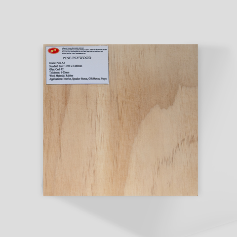 AA Grade 5/6/9 mm Pine Plywood Top Selling Waterproof Smooth Surface E0 Formaldehyde Emission Direct Vietnamese Factory